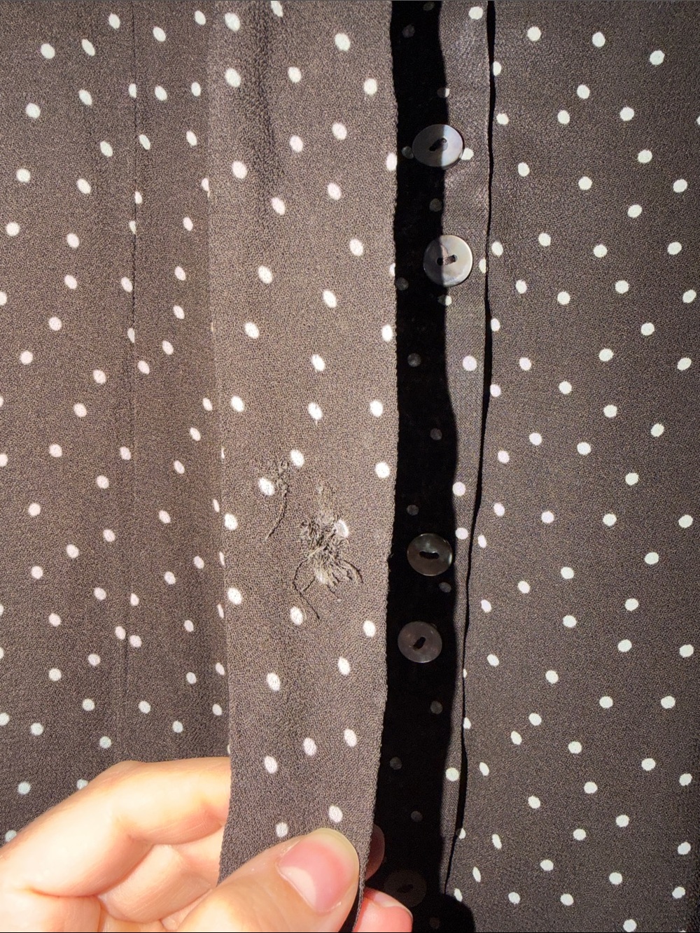 Reformation Black Polka Dot Midi Dress - Picture 4 of 6
